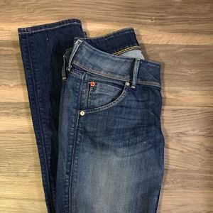 Hudson Distressed Boyfriend Skinny Jeans